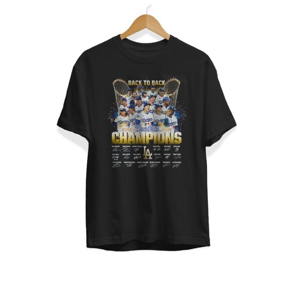 Baseball Champions Inspired Back-to-Back Victory T-Shirt - Picture 4 of 5